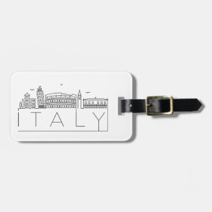 Italy Skyline Luggage Tag