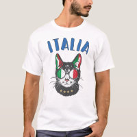 Italy Soccer Cat Mascot Italian Fan flag
