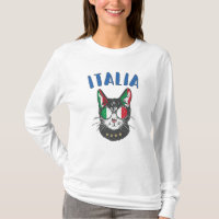 Italy Soccer Cat Mascot Italian Fan flag