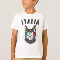 Italy Soccer Cat Mascot Italian Fan flag