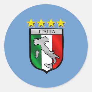 Italy Soccer Classic Round Sticker