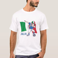 Italy Soccer Fan Kid dabbing schoolboy