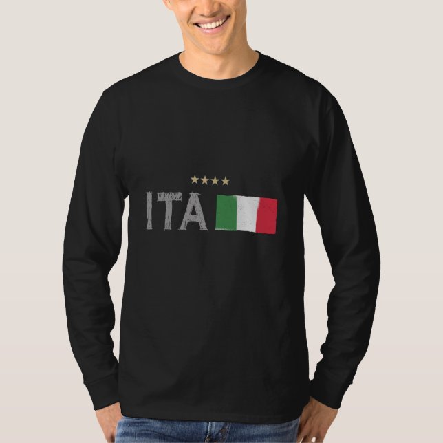Italy Soccer Football Fan Shirt Flag (Front)