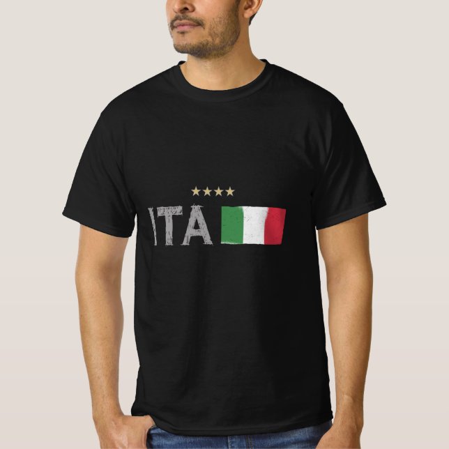 Italy Soccer Football Fan Shirt Flag (Front)