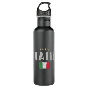Italy Soccer Football Fan Shirt Flag 710 Ml Water Bottle