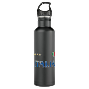 Italy Soccer Football Fan Shirt Flag 710 Ml Water Bottle
