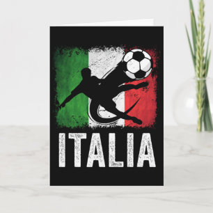 Italy Soccer Footbyll Fan Jersey Card