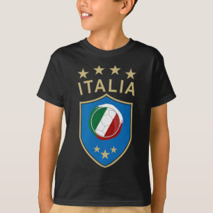 Italy Soccer - Italian Italia Flag Footbyll Player T-Shirt
