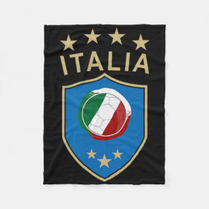 Italy Soccer - Italian Italia Flag Footll Player Fleece Blanket