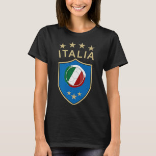 Italy Soccer - Italian Italia Flag Footll Player T-Shirt