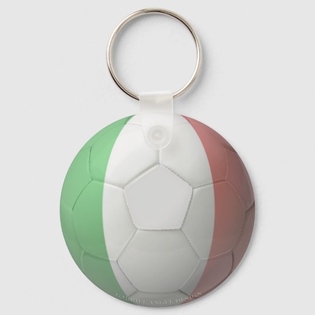 Italy Soccer Key Ring (Front)