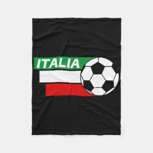Italy Soccer Shirt. Italian Flag Colors Soccer Fleece Blanket