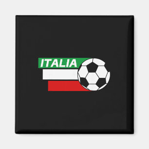 Italy Soccer Shirt. Italian Flag Colors Soccer Magnet