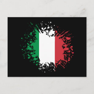 Italy Souvenir Landmark, Italia Flag Travel Postcard