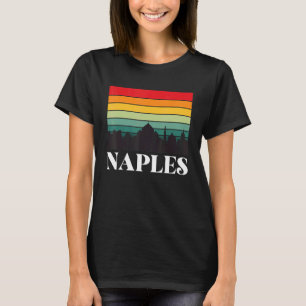 Italy Souvenir Naples Skyline Italian Home Mediter T-Shirt