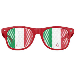 Italy Sunglasses, Party Shades, Italian flag Retro Sunglasses