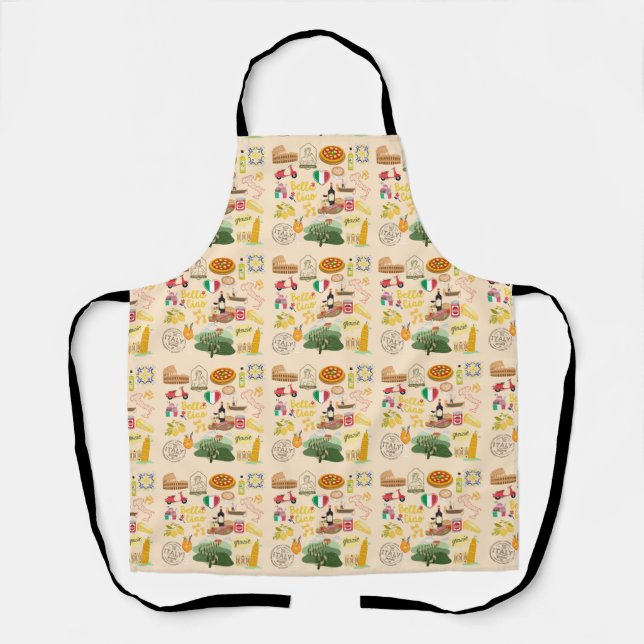 Italy Symbols Apron (Front)