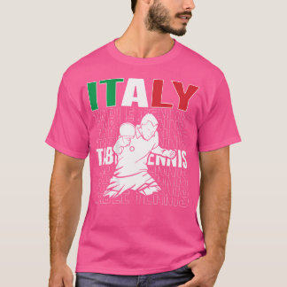 Italy Table Tennis Lovers - Support Italian Ping P T-Shirt