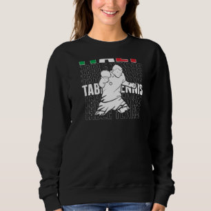 Italy Table Tennis Support Italian Ping Pong Tea Sweatshirt