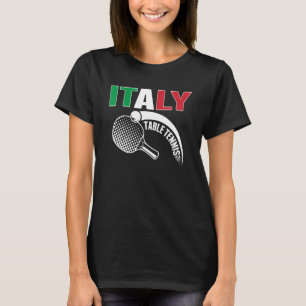 Italy Table Tennis   Support Italian Ping Pong Tea T-Shirt
