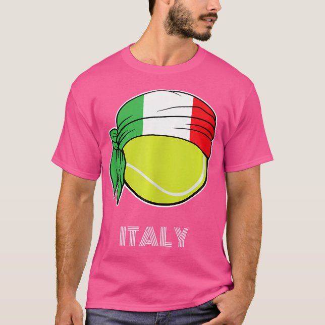 Italy Tennis For Italian Players Italy Tennis T-Shirt (Front)