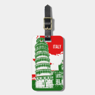 Italy The Leaning Tower of Pisa Luggage Tag