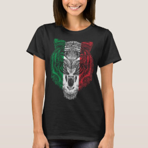 Italy Tiger Italian Flag Tiger T-Shirt