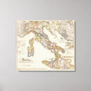 Italy to his ecclesiastical division canvas print