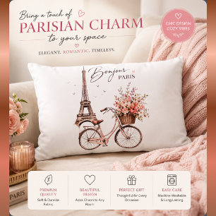 Italy Travel Landmarks Collage pillows Paris