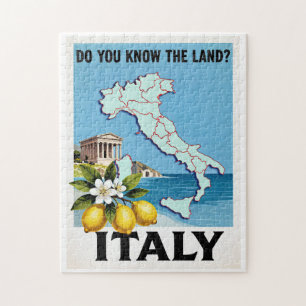 Italy Travel Poster Jigsaw Puzzle