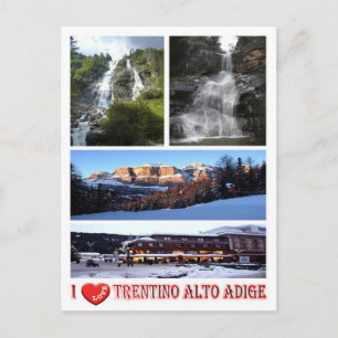 Italy - Trentino Alto Adige Südtirol - I Love - Postcard