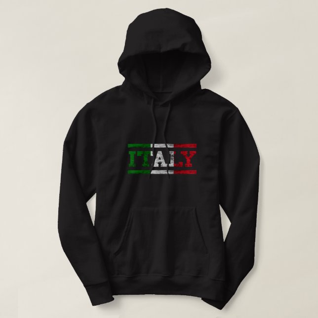 Italy Trip Italian Flag Italia Italiano Pride Ital Hoodie (Design Front)