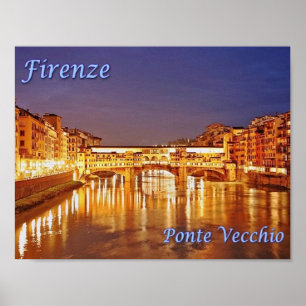 Italy - Tuscany - Florence - Ponte Vecchio - Poster