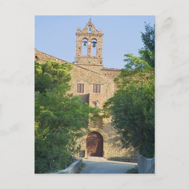Italy, Tuscany, La Foce, Picturesque church in Postcard (Front)