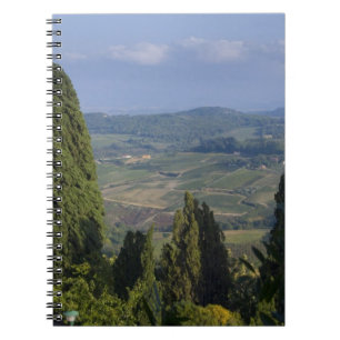 Italy, Tuscany, Montepulciano. View of the Spiral Notebook
