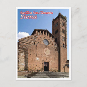 Italy - Tuscany - Siena - Basilica San Clemente - Postcard