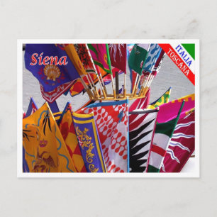 Italy - Tuscany - Siena - Flags of the Palio - Postcard