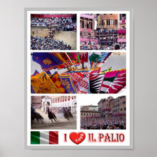 Italy - Tuscany - Siena - Piazza Del Campo - Poster