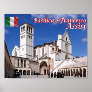 Italy - Umbria - Assisi - Basilica San Francesco - Poster