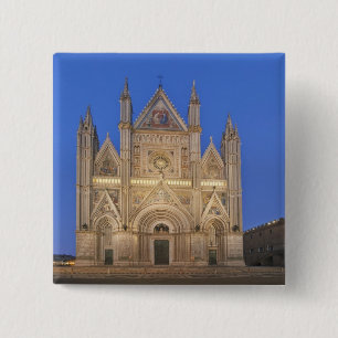Italy, Umbria, Orvieto, Orvieto Cathedral 15 Cm Square Badge