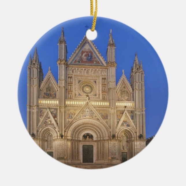 Italy, Umbria, Orvieto, Orvieto Cathedral Ceramic Tree Decoration (Front)