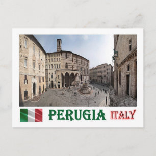 Italy - Umbria - Perugia - Cityscape - Postcard