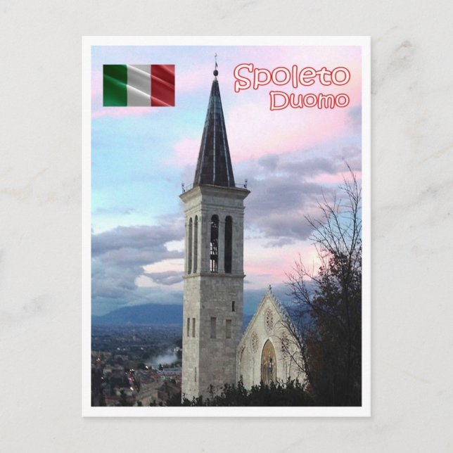 Italy - Umbria - Spoleto - The Dome - Postcard (Front)
