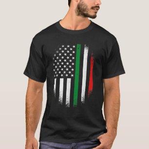 Italy USA Flag 4th Of July Patriotic American Ital T-Shirt