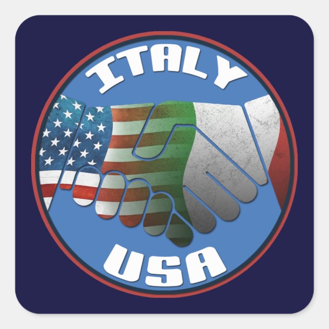 Italy USA Stickers (Front)