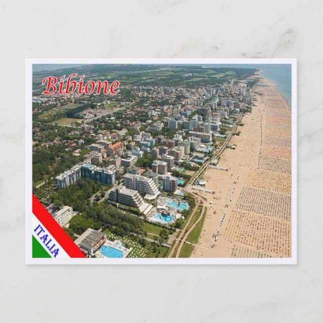 Italy - Veneto - Bibione - Aerial View - Postcard (Front)