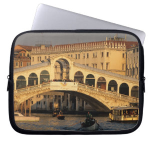 Italy, Veneto, Venice, Canal Grande and Rialto Laptop Sleeve