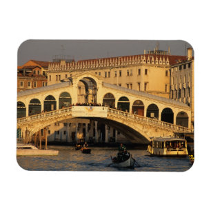 Italy, Veneto, Venice, Canal Grande and Rialto Magnet