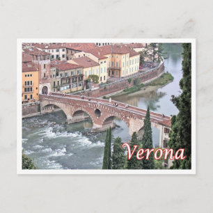 Italy - Veneto - Verona - Bridge Romano - Postcard