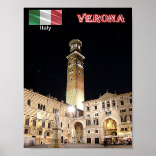 Italy - Veneto - Verona - Piazza dei Signori - Poster